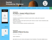 Tablet Screenshot of hvezdarna.olomouc.cz